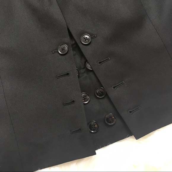 Black Pencil Skirt w Buttons by Ted Baker London - Picture 4 of 8